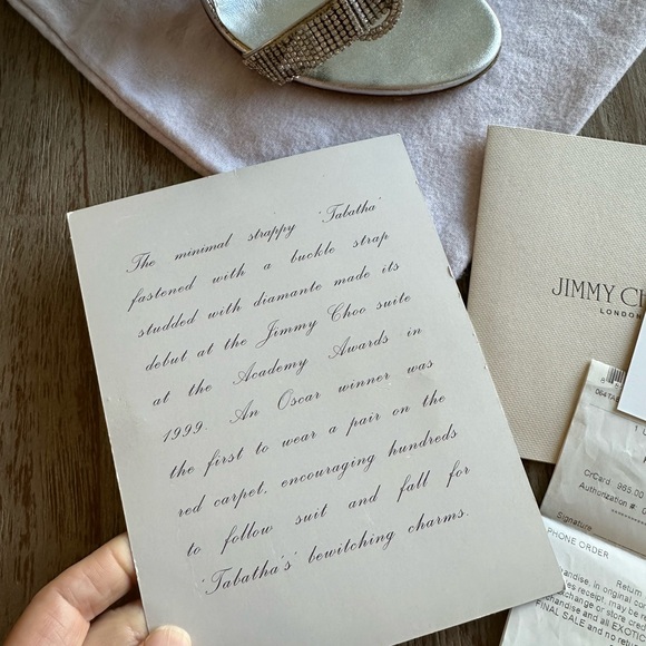 Jimmy Choo Tabatha 39 silver sling back heels GUC - Picture 15 of 15